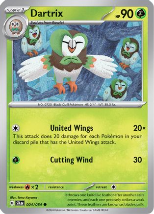 Dartrix 4/064 - [SV Shrouded Fable] Reverse Holofoil