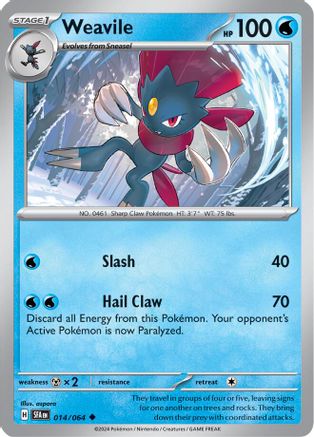 Weavile 14/064 - [SV Shrouded Fable] Reverse Holofoil