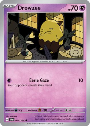 Drowzee 16/064 - [SV Shrouded Fable] Reverse Holofoil