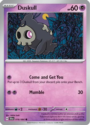 Duskull 018/064 - [SV Shrouded Fable] Reverse Holofoil