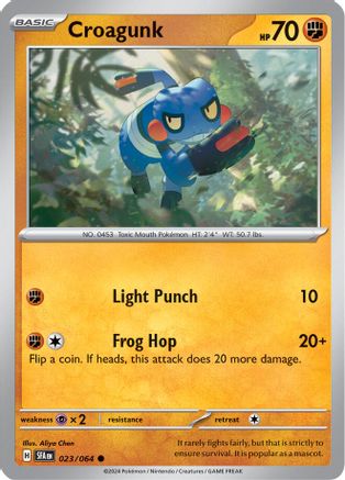 Croagunk 23 - [SV Shrouded Fable] Reverse Holofoil
