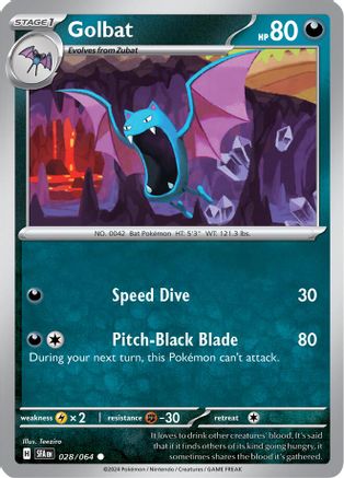 Golbat 28/064 - [SV Shrouded Fable] Reverse Holofoil