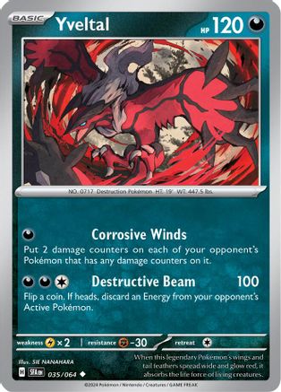 Yveltal 35/064 - [SV Shrouded Fable] Reverse Holofoil