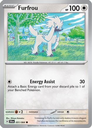 Furfrou 51/064 - [SV Shrouded Fable] Reverse Holofoil