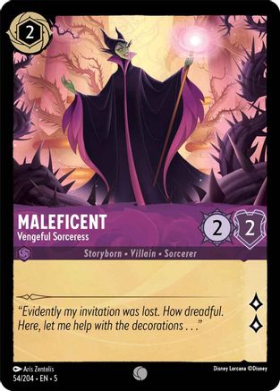 Maleficent - Vengeful Sorceress (54/204)  - Shimmering Skies