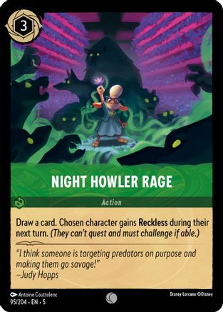 Night Howler Rage (95/204) Cold Foil - Shimmering Skies