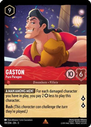 Gaston - Pure Paragon (119/204) Cold Foil - Shimmering Skies