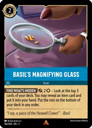 Basil's Magnifying Glass (166/204) Cold Foil - Shimmering Skies
