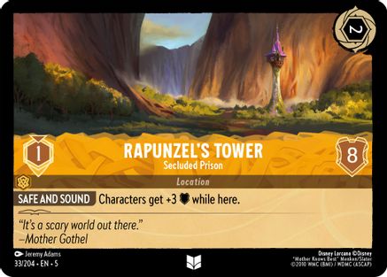 Rapunzel's Tower - Secluded Prison (33/204) Cold Foil - Shimmering Skies