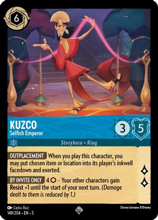 Kuzco - Selfish Emperor (149/204) Cold Foil - Shimmering Skies