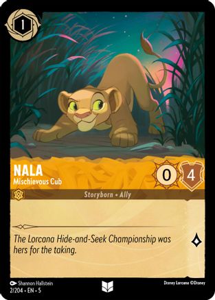Nala - Mischievous Cub (2/204) Cold Foil - Shimmering Skies