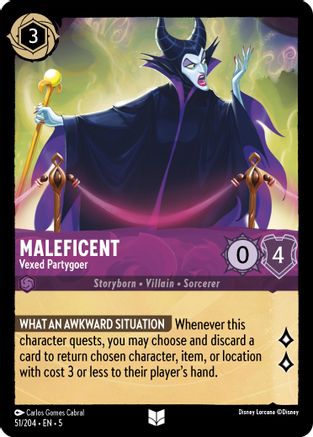 Maleficent - Vexed Partygoer (51/204)  - Shimmering Skies