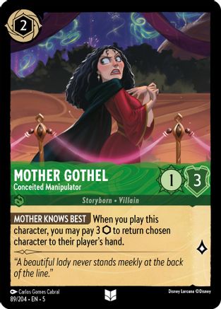 Mother Gothel - Conceited Manipulator (89/204) Cold Foil - Shimmering Skies
