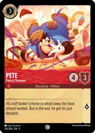 Pete - Pastry Chomper (120/204) Cold Foil - Shimmering Skies