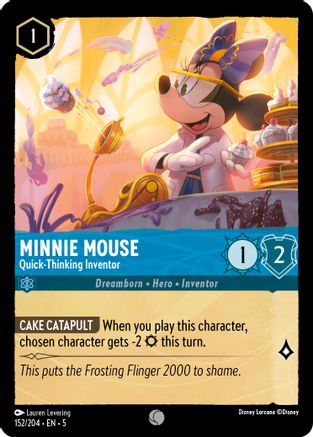 Minnie Mouse - Quick-Thinking Inventor (152/204) Cold Foil - Shimmering Skies