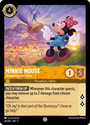 Minnie Mouse - Compassionate Friend (24/204) Cold Foil - Shimmering Skies