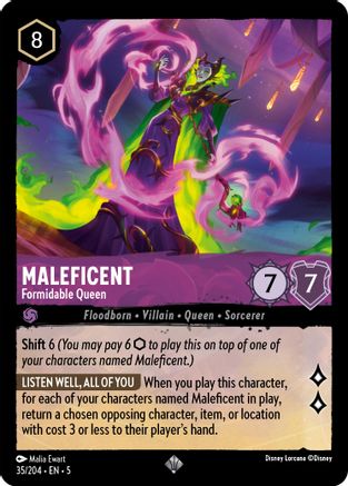 Maleficent - Formidable Queen (35/204) Cold Foil - Shimmering Skies