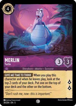 Merlin - Turtle (38/204) Cold Foil - Shimmering Skies