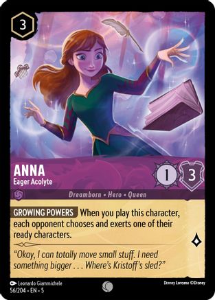 Anna - Eager Acolyte (56/204) Cold Foil - Shimmering Skies