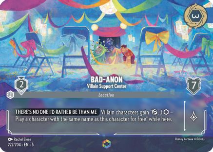 Bad-Anon - Villain Support Center (Enchanted) (222/204) Holofoil - Shimmering Skies