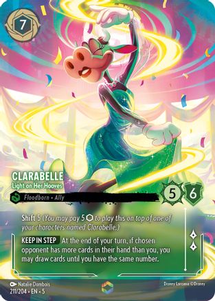 Clarabelle - Light on Her Hooves (Enchanted) (211/204) Holofoil - Shimmering Skies