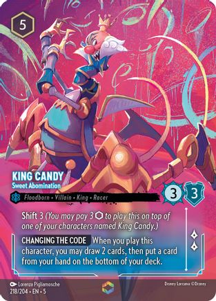 King Candy - Sweet Abomination (Enchanted) (218/204) Holofoil - Shimmering Skies