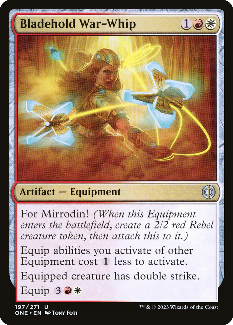 Bladehold War-Whip (ONE-197) - [Phyrexia: All Will Be One]