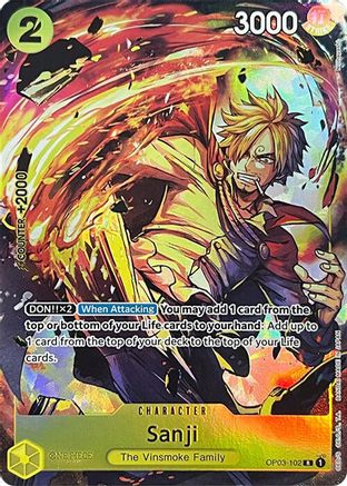 Sanji (Collection de cartes Premium - Édition BANDAI CARD GAMES Fest. 23-24 -) (OP03-102) - Cartes promotionnelles One Piece 