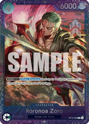 Roronoa Zoro (Treasure Cup 2024) (ST12-008) - Cartes promotionnelles One Piece 