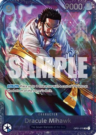 Dracule Mihawk (Treasure Cup 2024) (OP01-070) - One Piece Promotion Cards