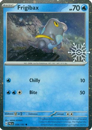 Frigibax - 058/193 (Holiday Calendar) 58 - [SV02 Paldea Evolved] Holofoil