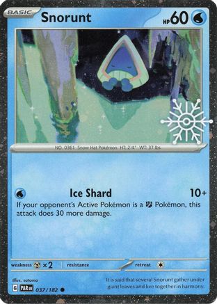 Snorunt - 037/182 (Holiday Calendar) 37 - [Miscellaneous Cards & Products] Holofoil