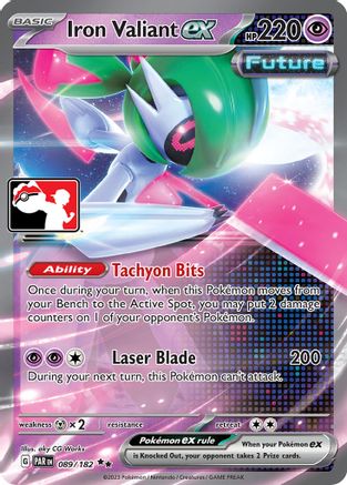 Iron Valiant ex 89 - [Prize Pack Series Cards] Holofoil