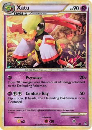 Xatu - 11/95 (Cracked Ice Holo) 11 - [Blister Exclusives] Holofoil