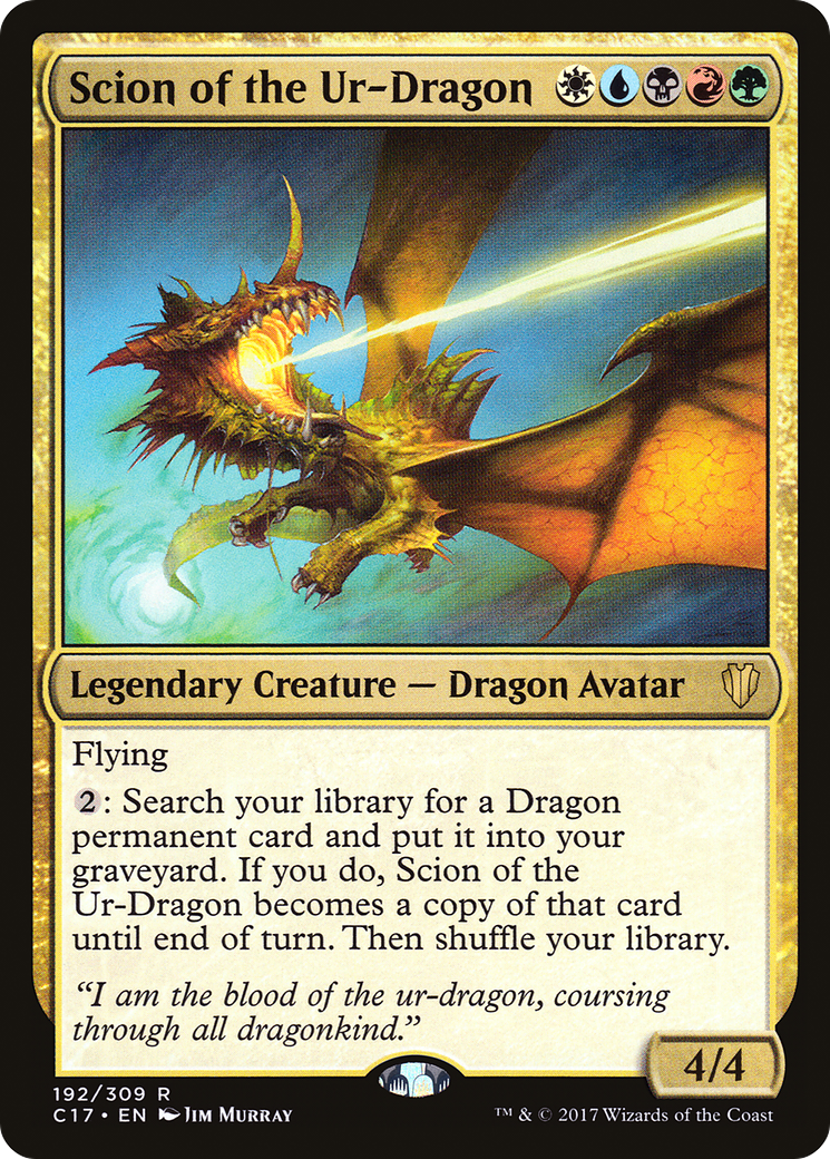 Scion of the Ur-Dragon (C17-192) - [Commander 2017]