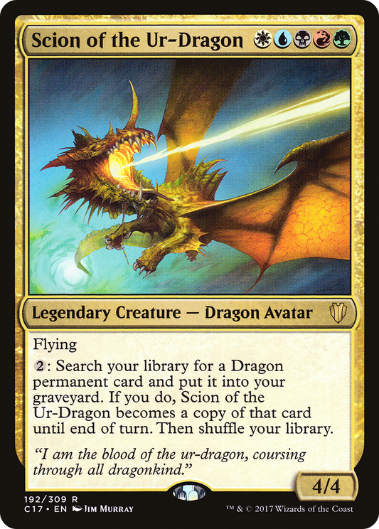 Scion of the Ur-Dragon (C17-192) - [Commander 2017]