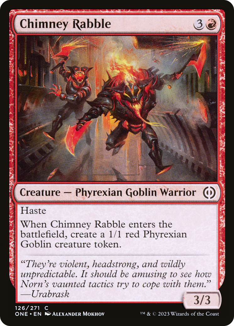 Chimney Rabble (ONE-126) - [Phyrexia: All Will Be One] Foil