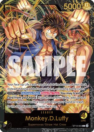 Monkey.D.Luffy (Premium Card Collection -Leader Collection-) (ST13-003) - One Piece Promotion Cards