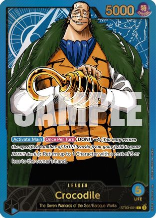 Crocodile (Premium Card Collection -Leader Collection-) (ST03-001) - One Piece Promotion Cards