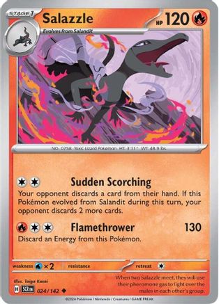 Salazzle 24/142 - [SV07 Stellar Crown] Reverse Holofoil