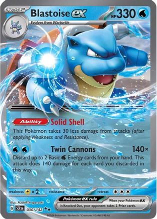 Blastoise ex 030/142 - [SV07 Stellar Crown] Holofoil