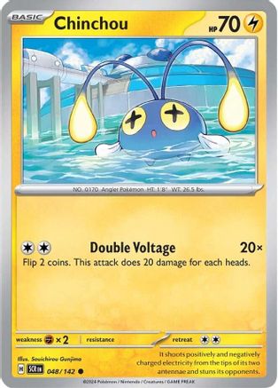 Chinchou 48/142 - [SV07 Stellar Crown] Reverse Holofoil