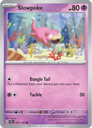 Slowpoke 57/142 - [SV07 Stellar Crown] Reverse Holofoil