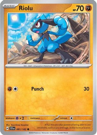 Riolu 81/142 - [SV07 Stellar Crown] Reverse Holofoil