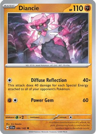 Diancie 86/142 - [SV07 Stellar Crown] Reverse Holofoil