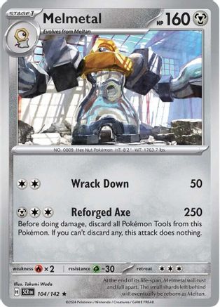 Melmetal 104/142 - [SV07 Stellar Crown] Reverse Holofoil