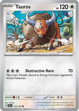 Tauros 112/142 - [SV07 Stellar Crown]