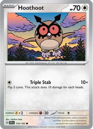 Hoothoot 114/142 - [SV07 Stellar Crown]