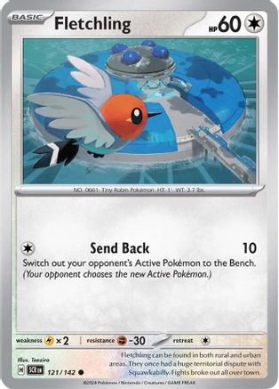 Fletchling 121/142 - [SV07 Stellar Crown] Reverse Holofoil