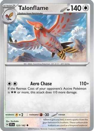 Talonflame 123/142 - [SV07 Stellar Crown] Reverse Holofoil